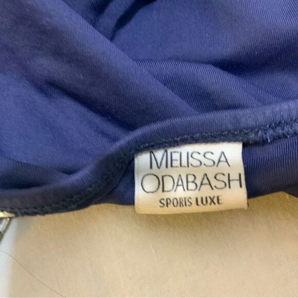 MELISSA ODABASH NAVY strapless one piece SWIMSUIT SIZE 10 - Picture 5 of 6